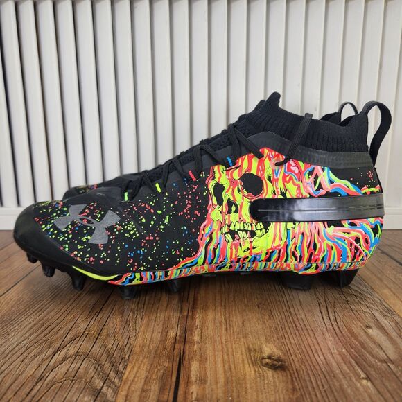 Under Armour Spotlight Clone MC LE "Ready To Rage" Mens Sz 12.5 Football Cleats - Picture 3 of 9